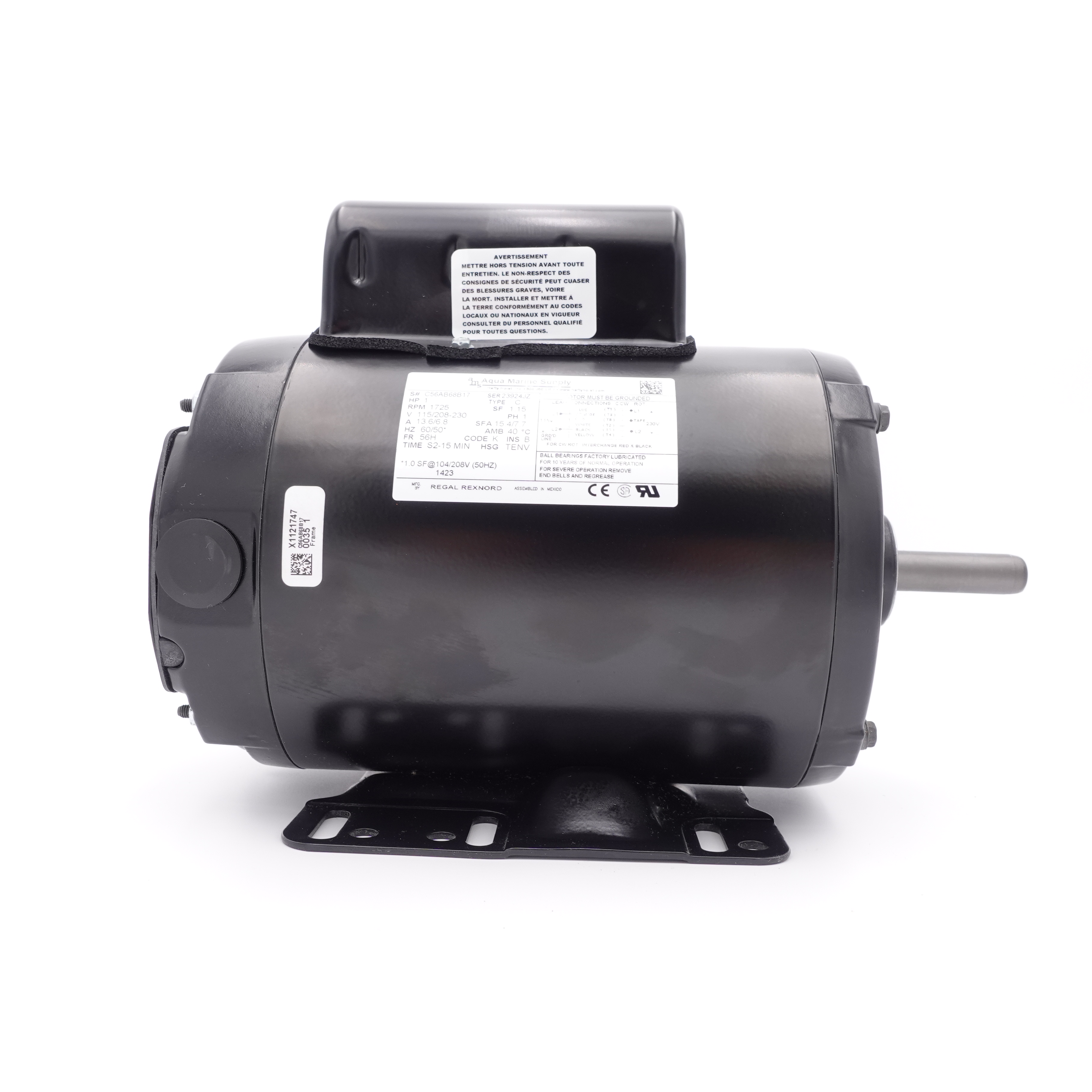 1HP Heavy Duty AO Smith Boat Lift Replacement Motor | Boat Lift